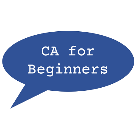 CA for Beginners speech bubble