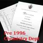 Chemistry Departmental Transcript