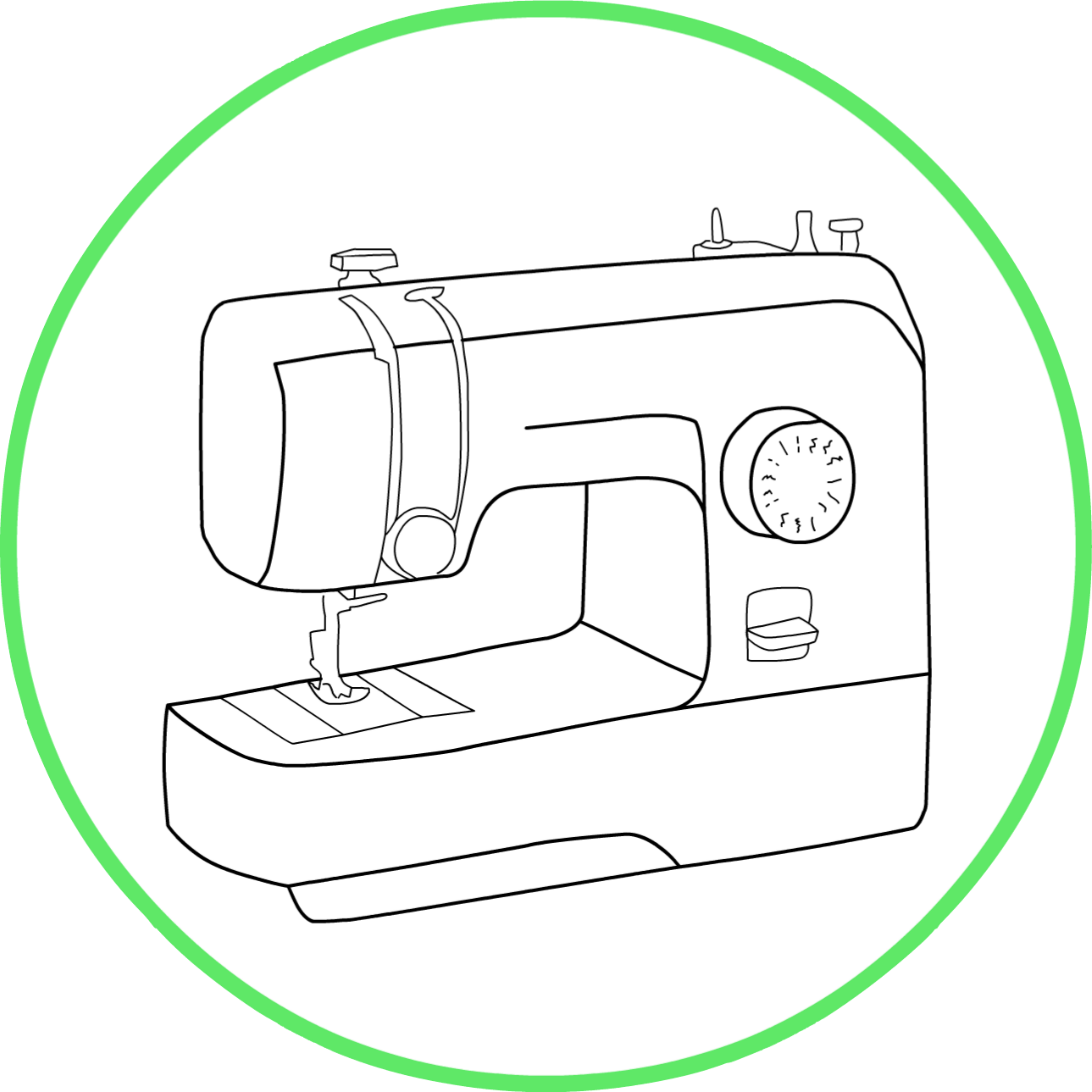 Image of a sewing machine