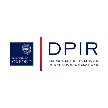 University of Oxford logo on left, then Department of Politics and International Relations (DPIR) logo on right