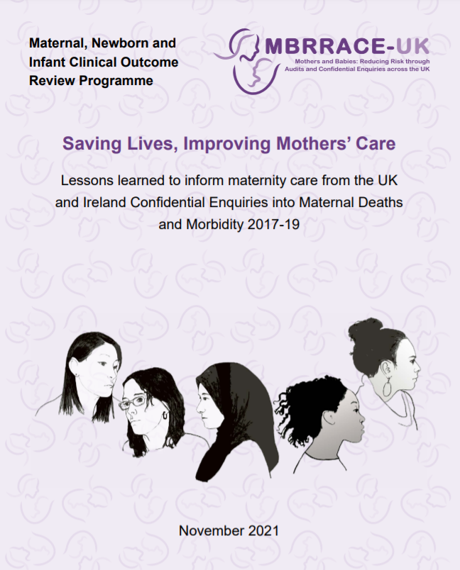 Front cover maternal report 2021