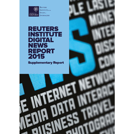 Digital News Report 2015: Supplementary Report front cover