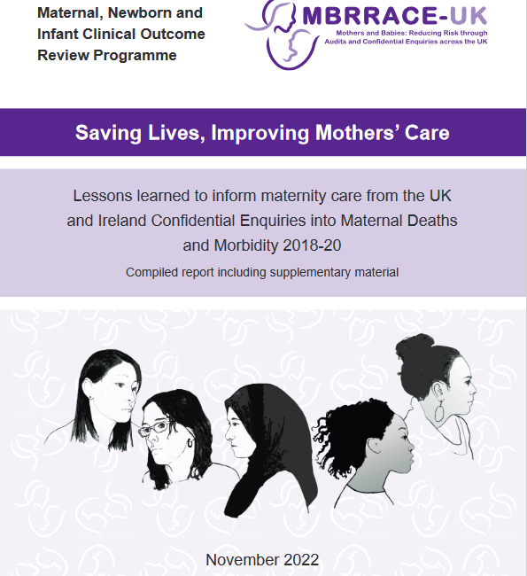 Front cover maternal report 2022