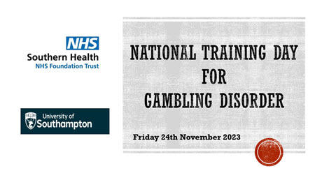 national training day for gambling disorder logo