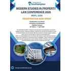 Modern Studies in Property Law Conference 2026