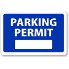 Image of a parking permit