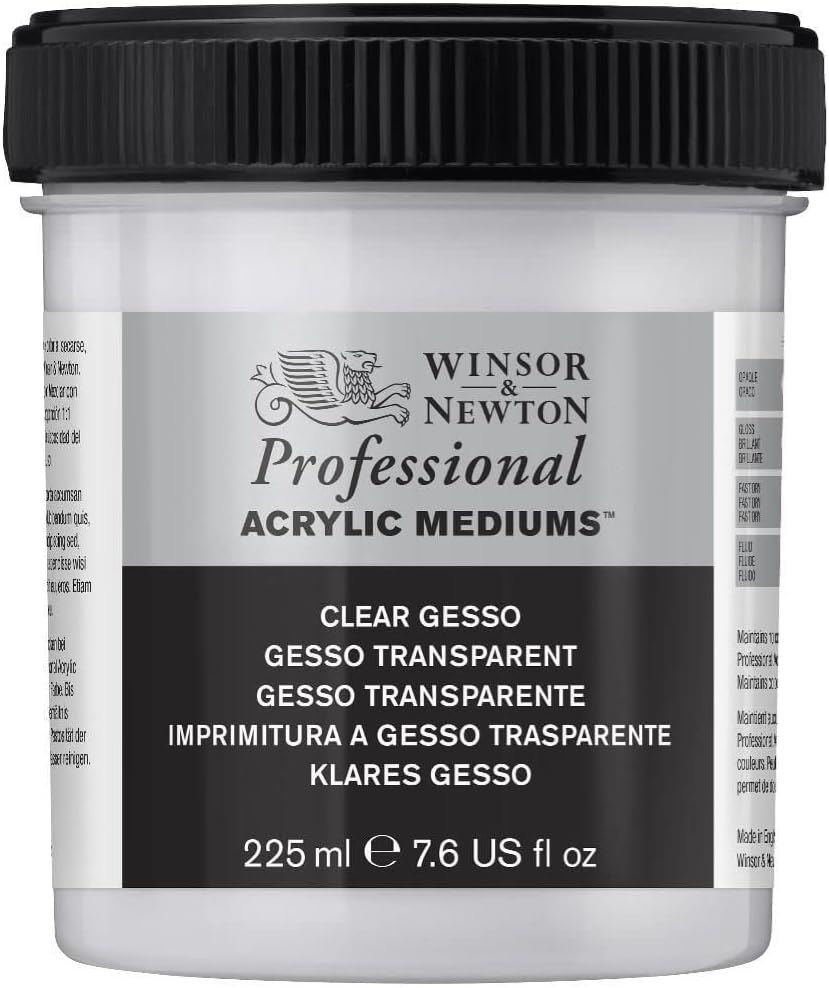 Clear acrylic gesso 255ml