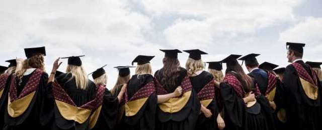 Students at Graduation