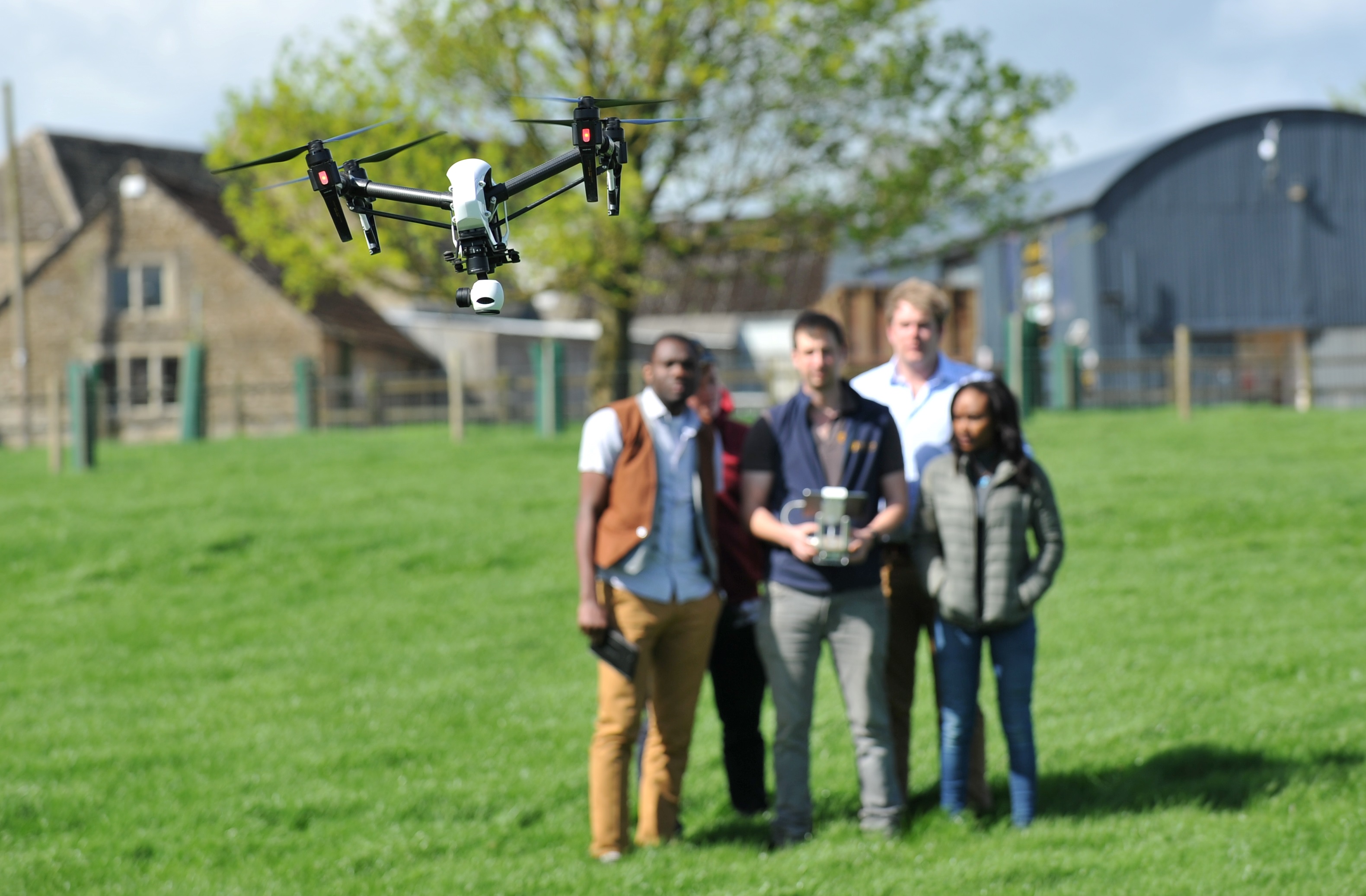 Students and Drone 