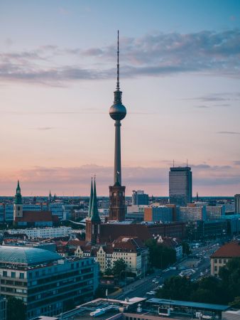 Berlin at dusk