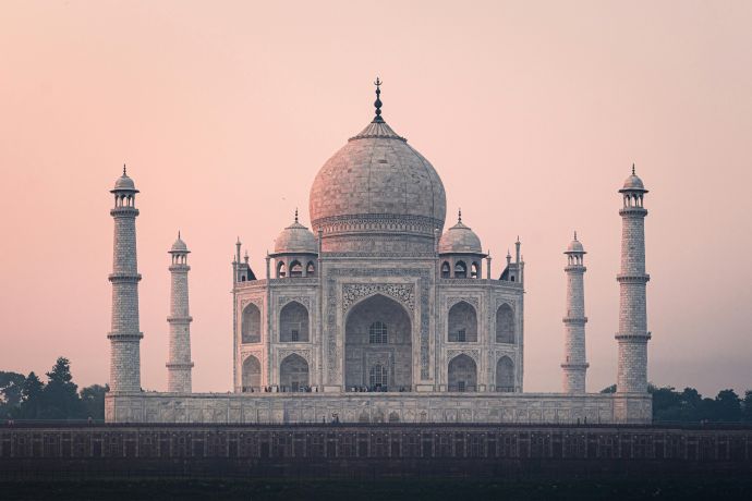 Taj Mahal at dusk