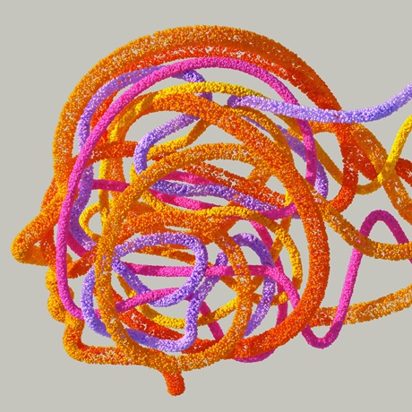 Brain made from thread
