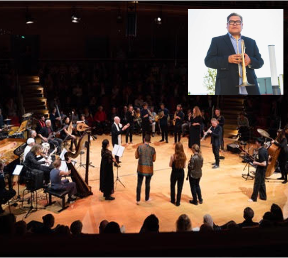 Third orchestra with Delbert inset