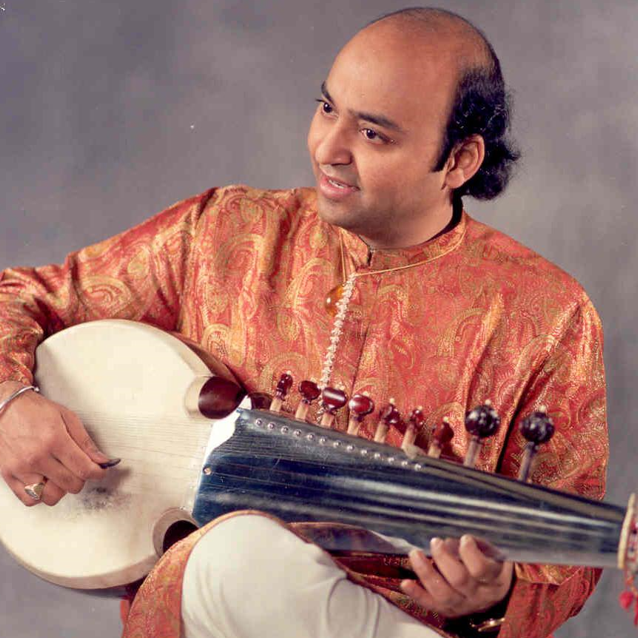 Wajahat Khan playing the sarod