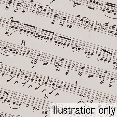 Image of sheet music (illustration only)