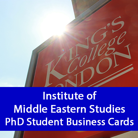 PhD Student Business Cards - IMES