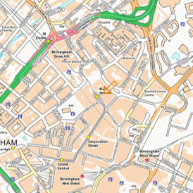 Map of Birmingham