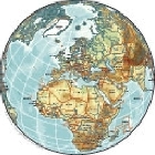 Circular map of the World