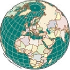 A round map of the world