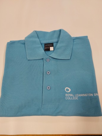 Leamington Spa College Polo Shirt - Sky Blue