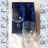 St Mary's College Wine Glasses