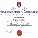 Latin Degree Certificate