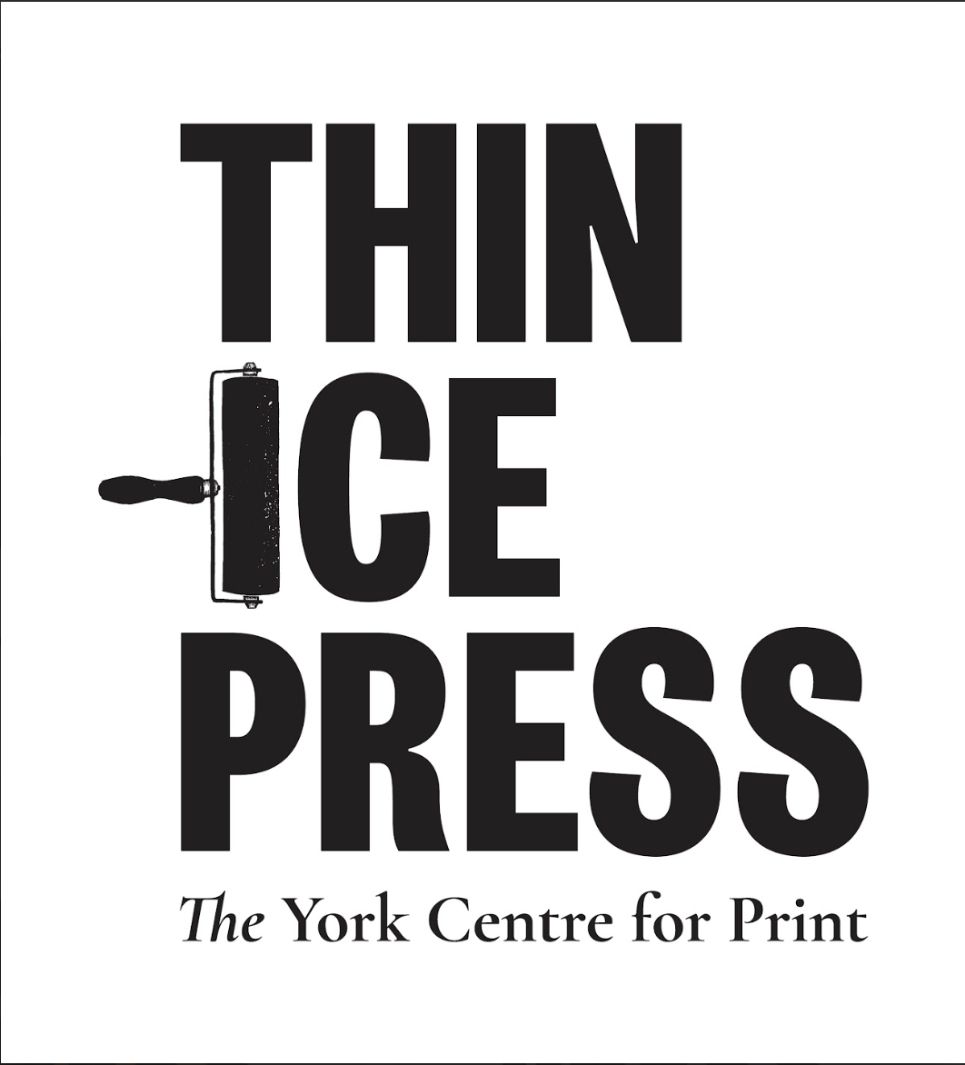 Thin Ice Press: the York Centre for Print logo.