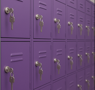 purple locker